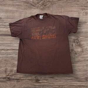 Harley-Davidson Chocolate Brown Men's Tee